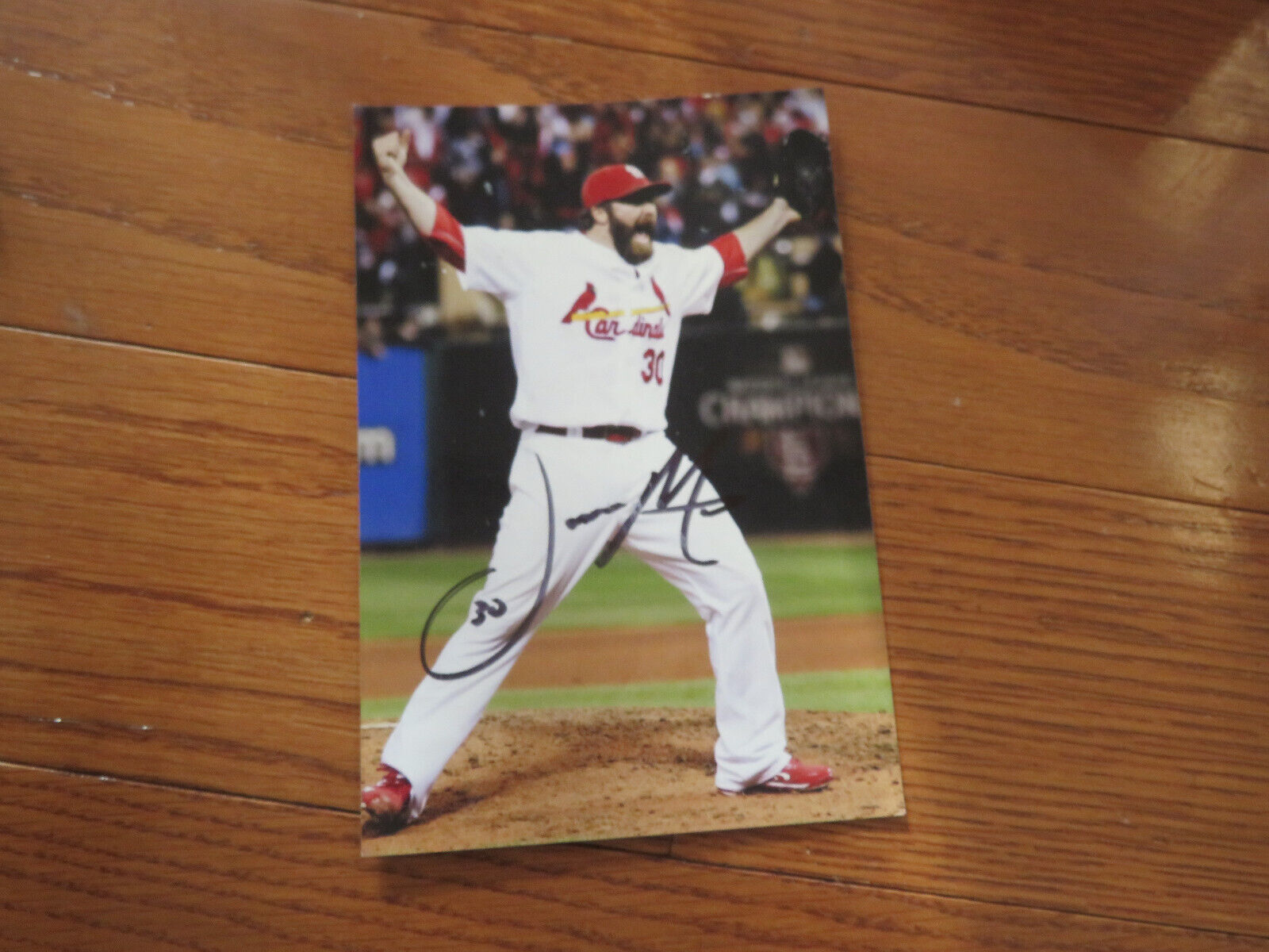 Jason Motte Autographed Hand Signed 4x6 Photo St Louis Cardinals