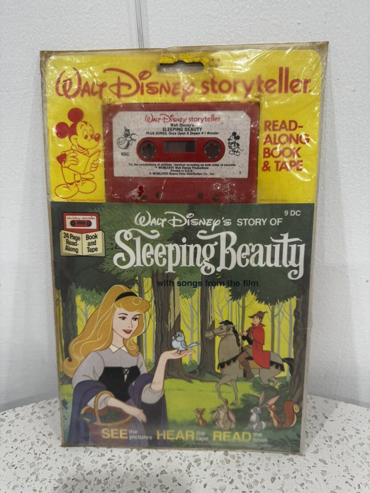 Vintage 1977 Walt Disney's Sleeping Beauty NEW Read-along Book & Tape
