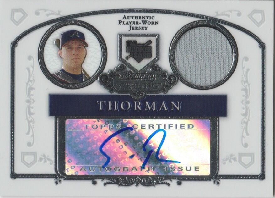 Scott Thorman 2006 Topps Bowman Sterling RC rookie auto autograph card BS-ST