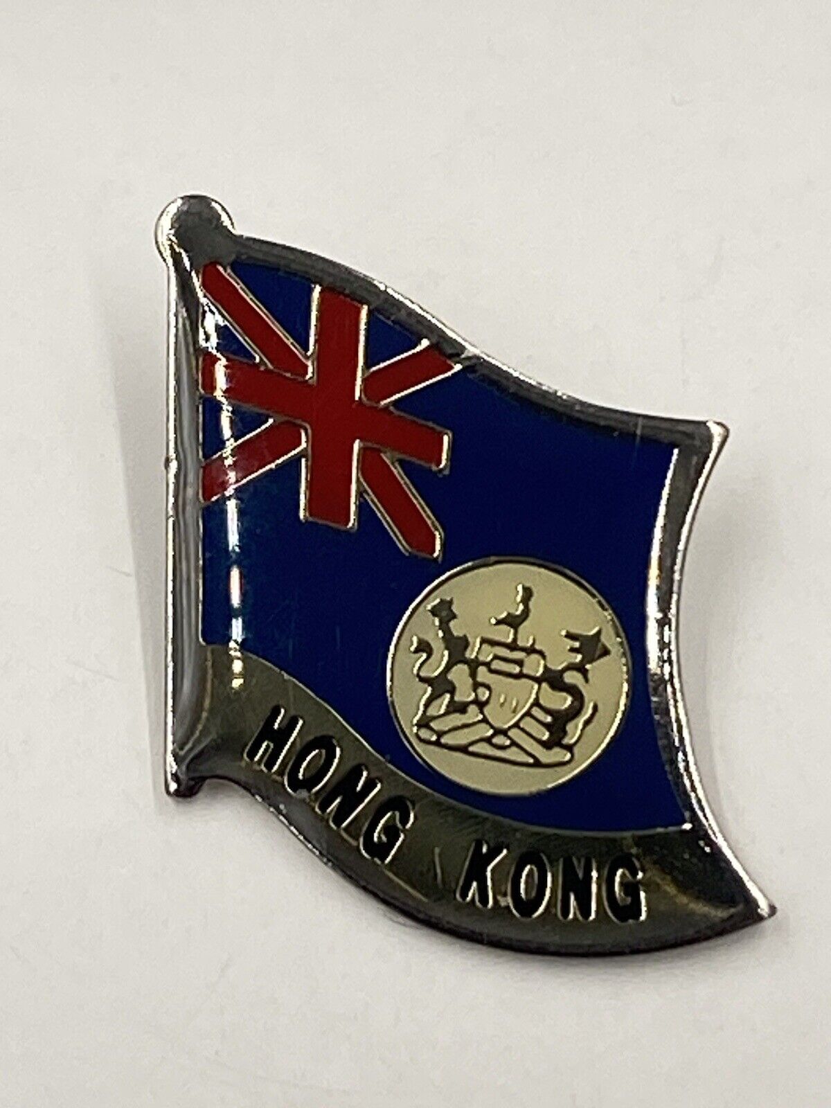 Vintage Hong Kong Flag Lapel Pin Brooch