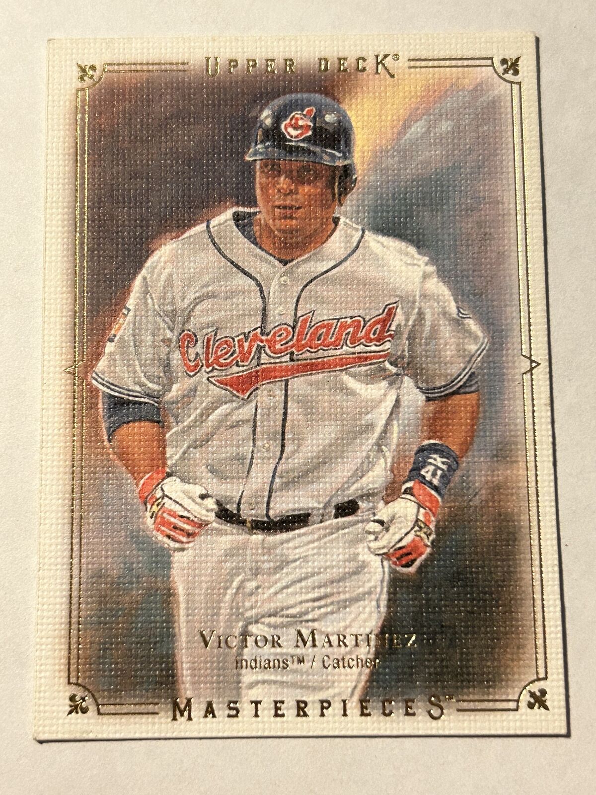 Victor Martinez 2008 Upper Deck Masterpieces #27 Cleveland Indians MLB Card