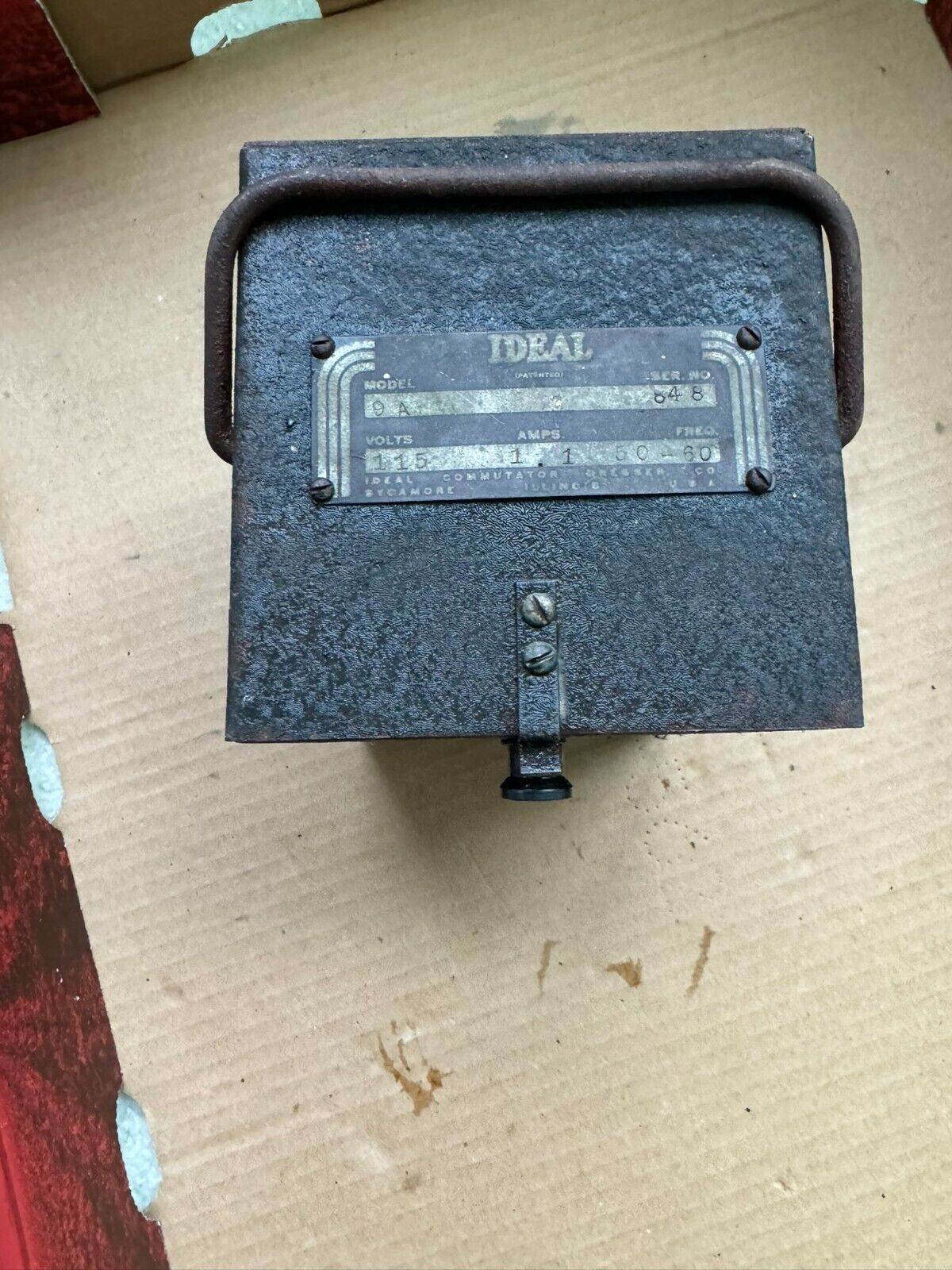 Antique Ideal Commutator Dresser Model 9A Sycamore IL (w/ soldering copper Tip?)