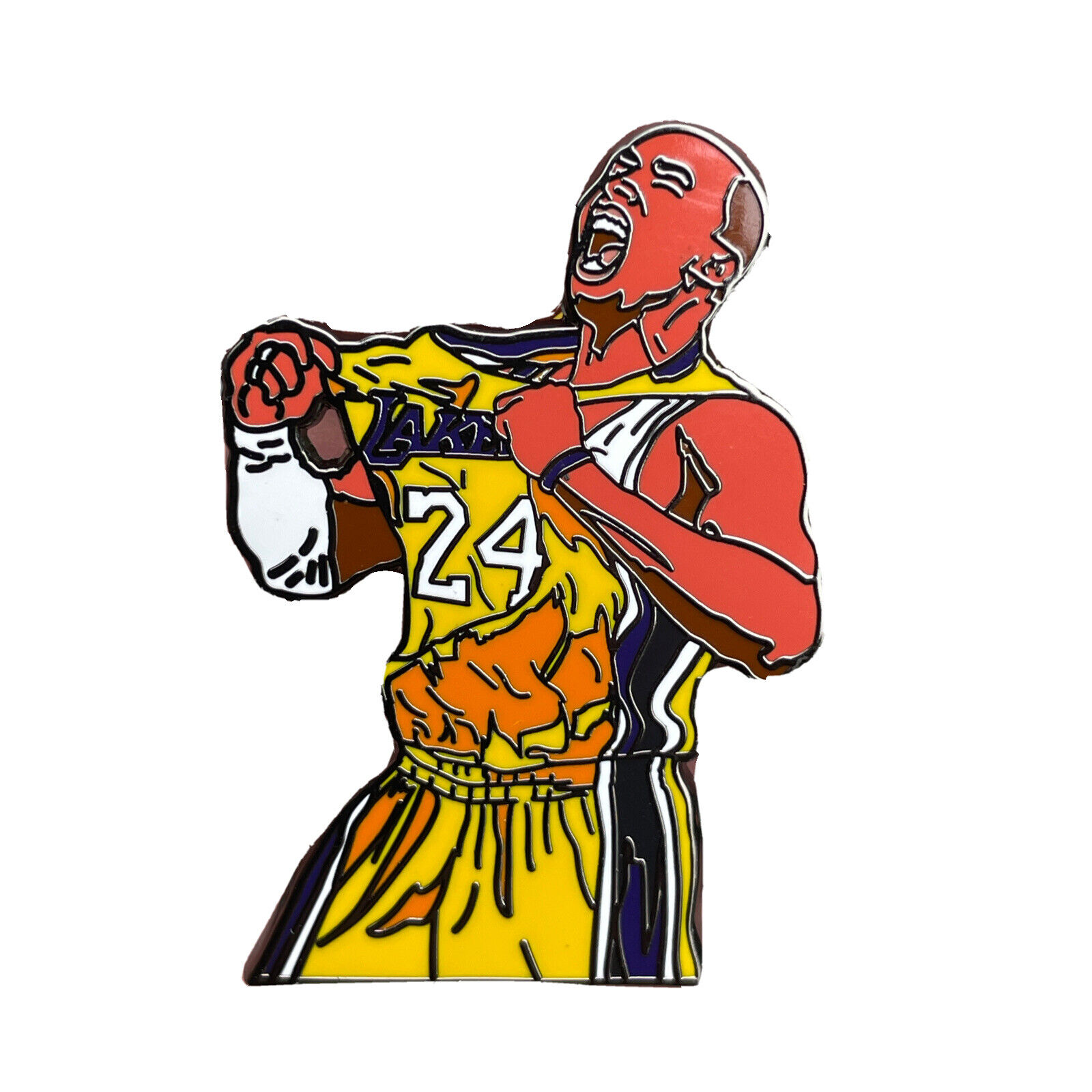 Kobe Lakers #24 Champion Memorial Pin - Black Mamba, Athlete Sports Pin