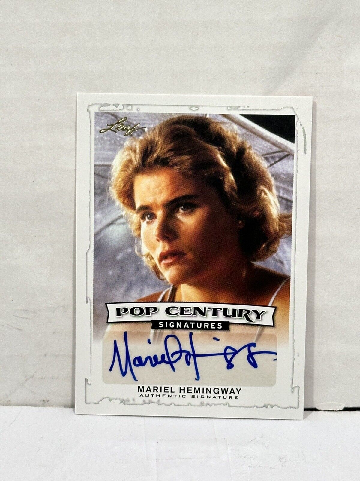 2014 Leaf Pop Century Signatures Mariel Hemingway auto #BA-MH1