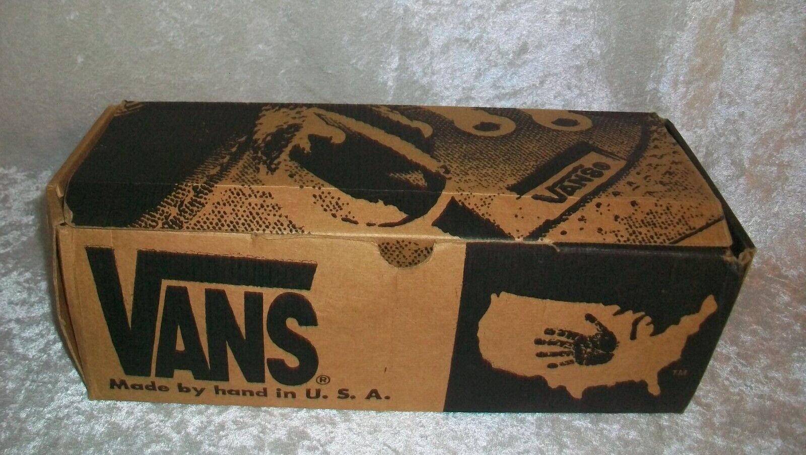 VANS Vintage 1994 Skate Shoes Advertising Graphics Empty Cardboard Box 10 USA