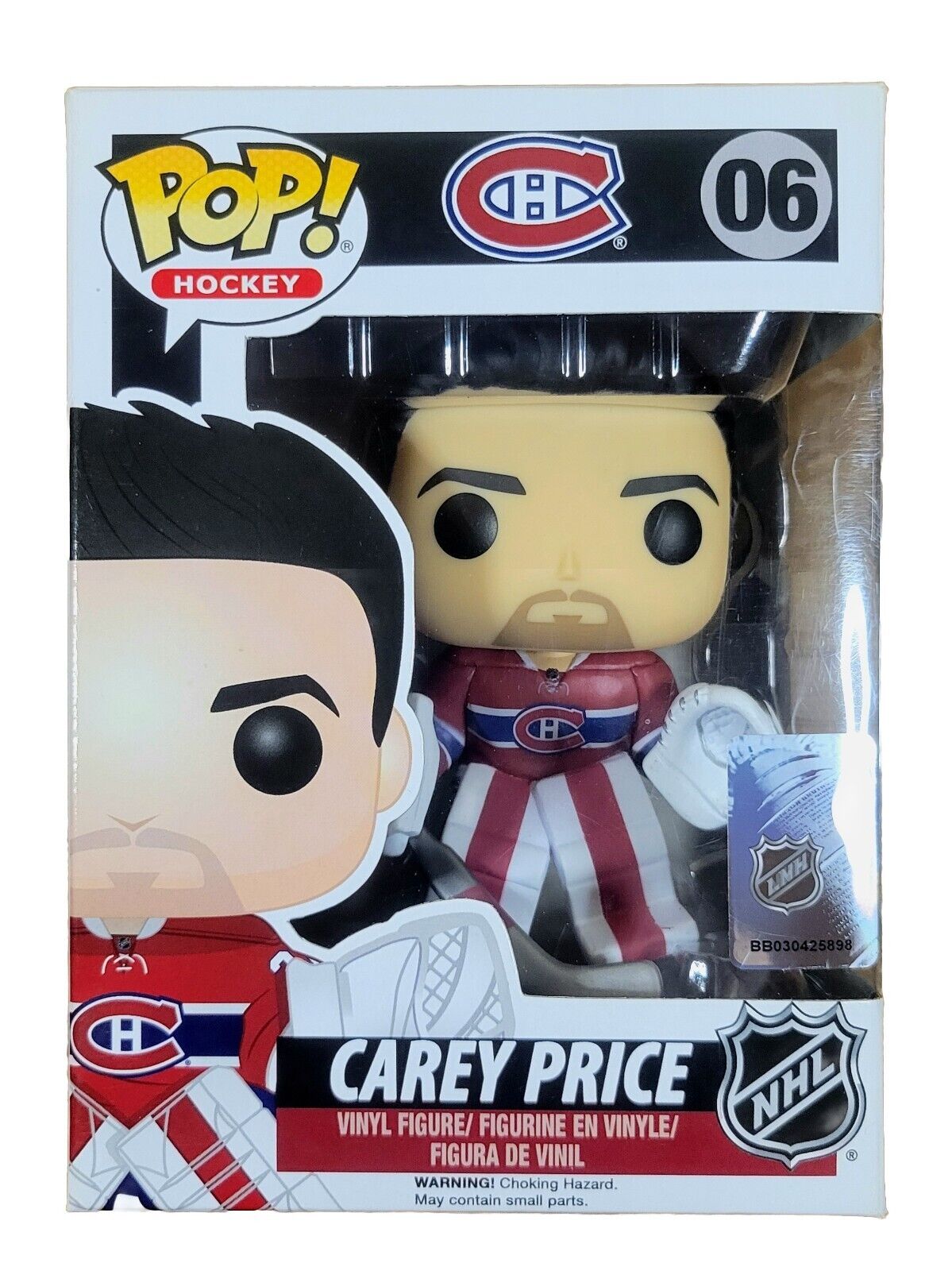 VAULTED Funko POP NHL #06 CAREY PRICE, 2016 In Protector, New