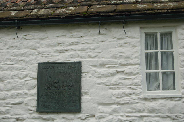 Photo 6x4 George Stephenson\'s cottage, Wylam Clara Vale Detail of the pla c2008