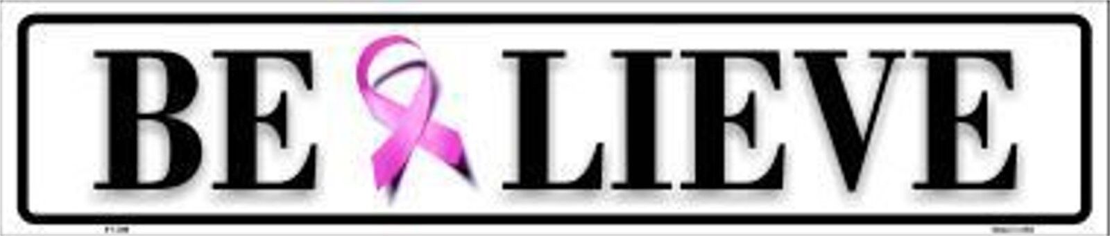 Believe Pink Ribbon Breast Cancer 24