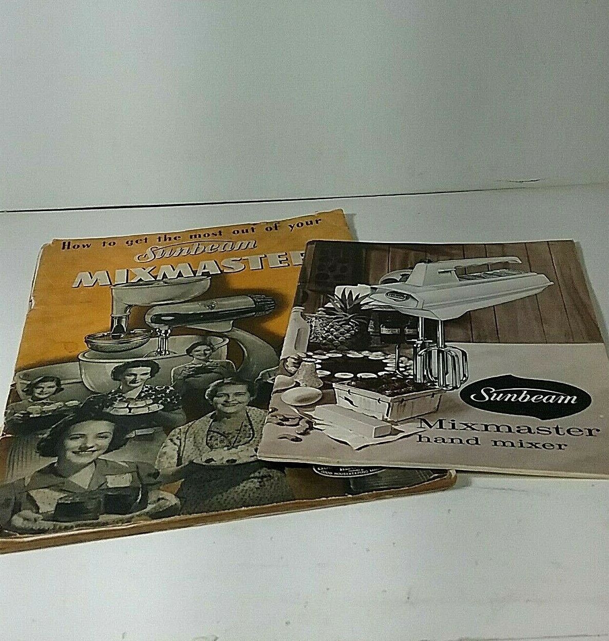 Vintage Sunbeam Mixmaster Booklets   1930\'s  &1960 ( 2 )
