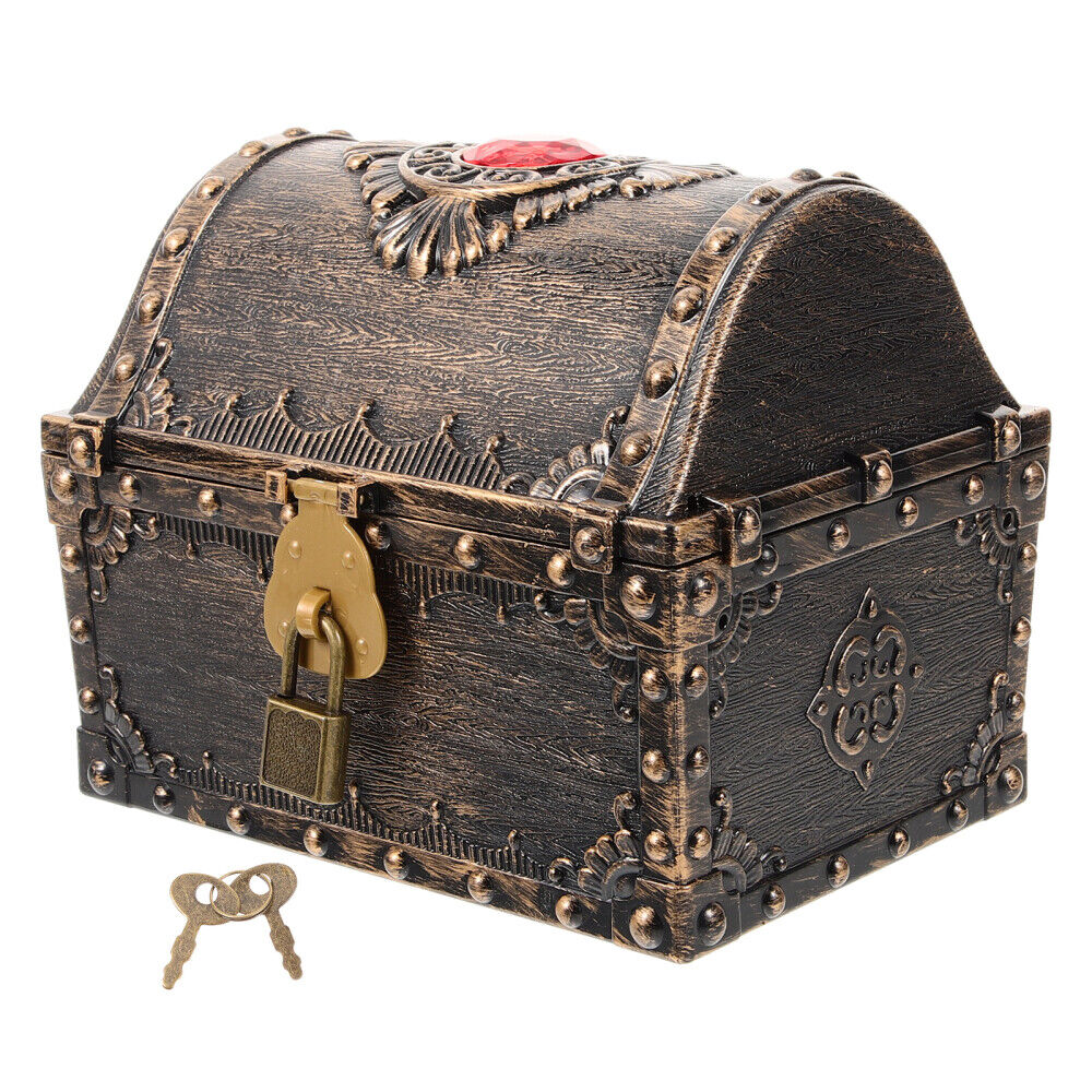  Decorative Treasure Chest Vintage Treasure Box Pirate Chest Small Storage Box