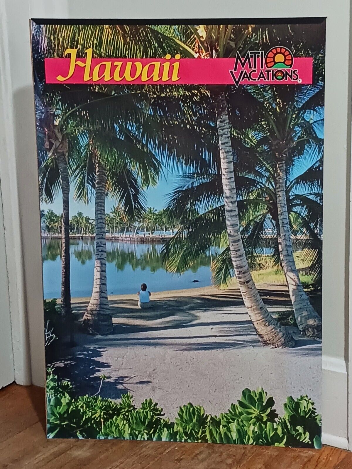 Vintage 1980s \'90s MTI Vacations Hawaii Travel Poster Unframed