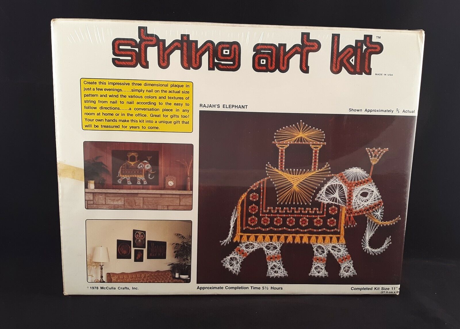 VINTAGE STRING ART KIT~1978 McCULLA CRAFTS 16\