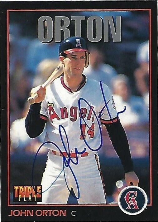 Autographed/Signed 1993 Triple Play #131 John Orton California Angels