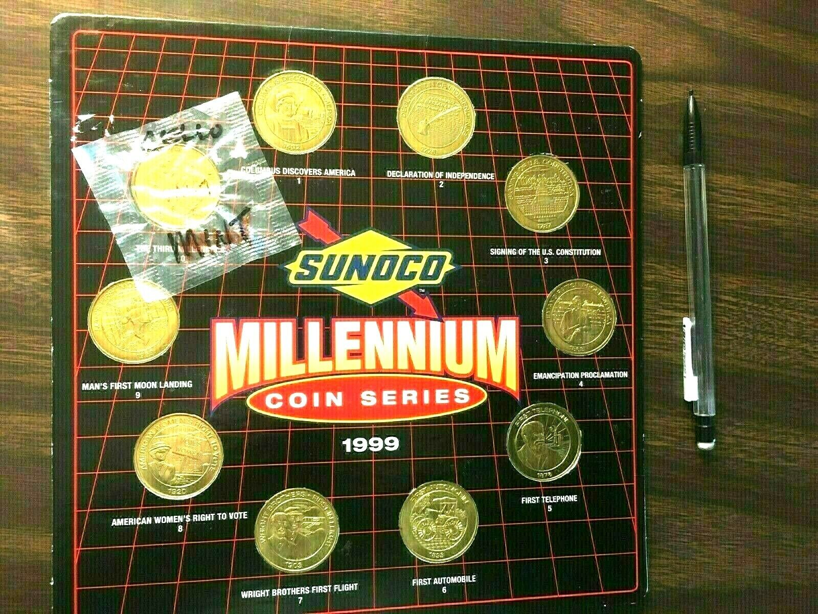 1999  Millennium  SUNOCO 10 Coin Set- Reduced by $15