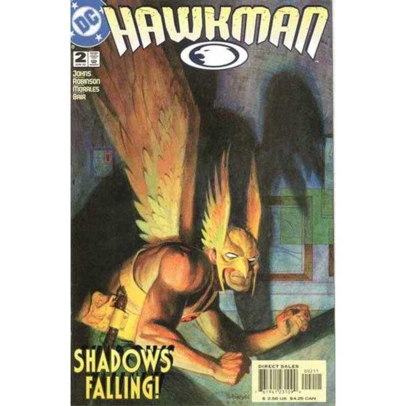 Hawkman (2002 series) #2 in Near Mint + condition. DC comics [l;
