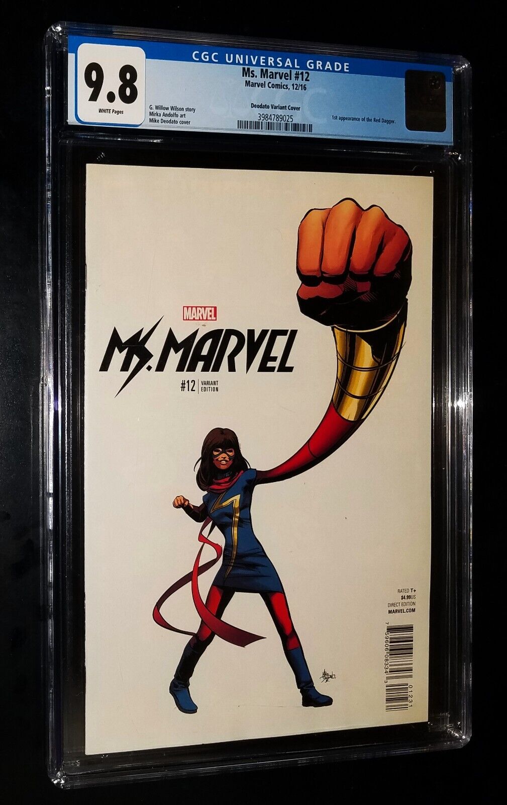 MS. MARVEL #12 Deodato Variant Cover 2016 Marvel Comics CGC 9.8 NM-MT