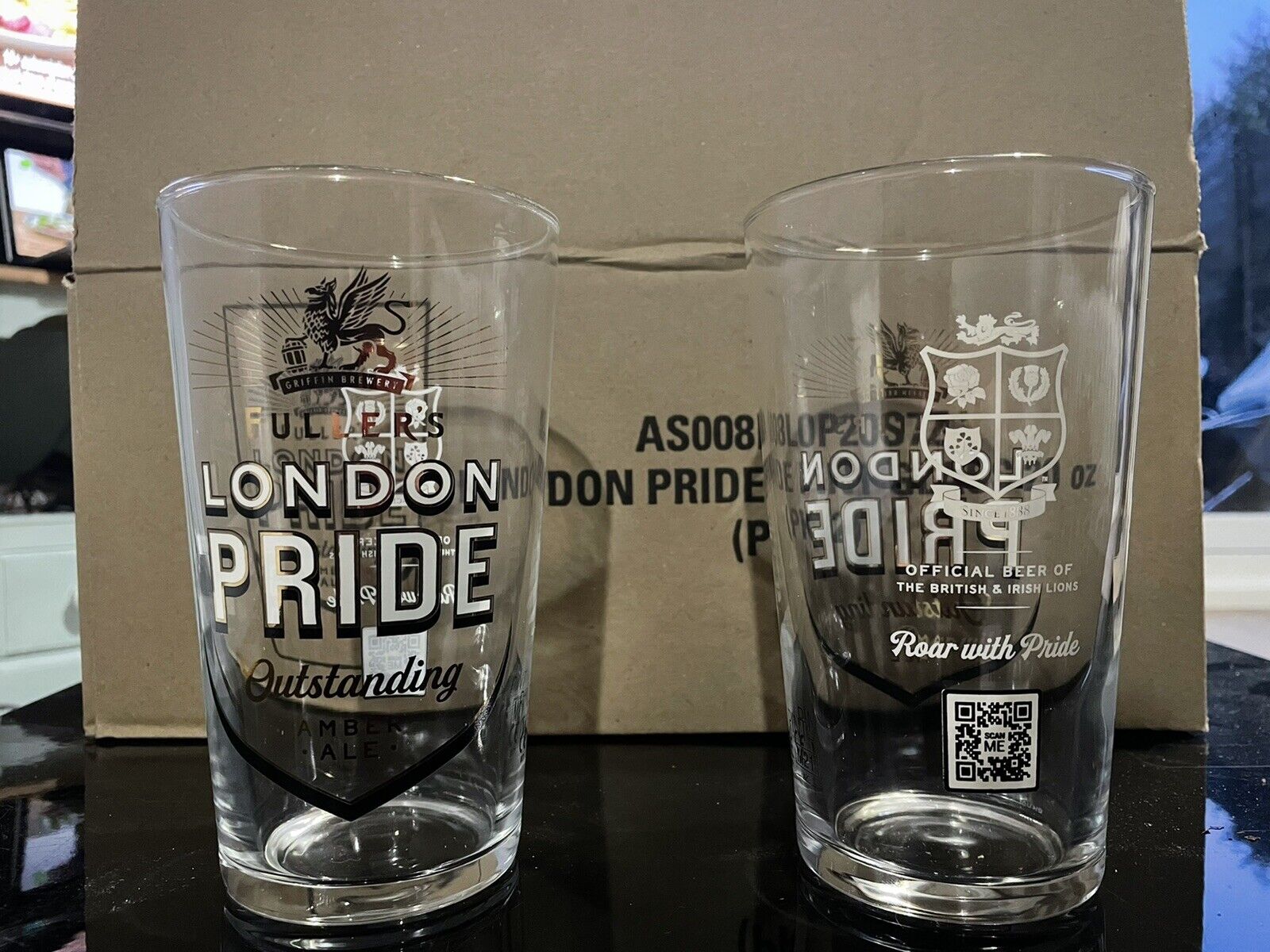*BRAND NEW* 2x Fuller's London Pride Premium Ale Beer Bitter Pint Glass