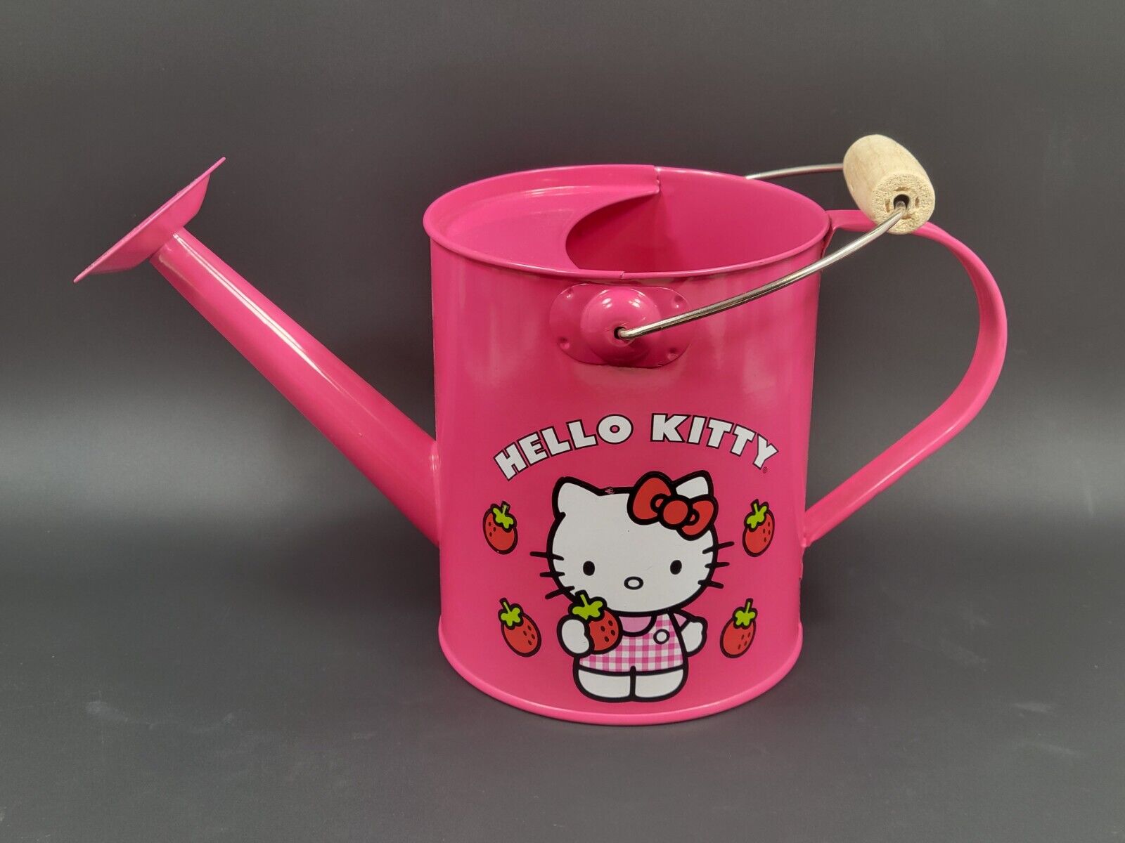 Sanrio 2013 BB Designs Pink Hello Kitty Strawberries Flower Watering Can NWT