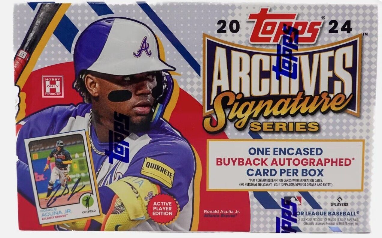 2024 TOPPS Archives Signature Series Active Players Edition Baseball Hobby Box N