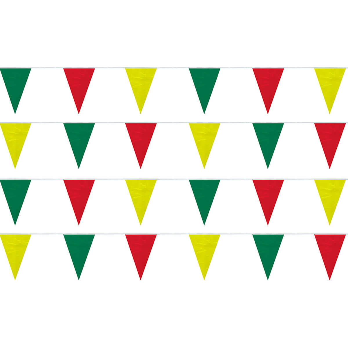 Red/Yellow/Green Pennants, 30\', 