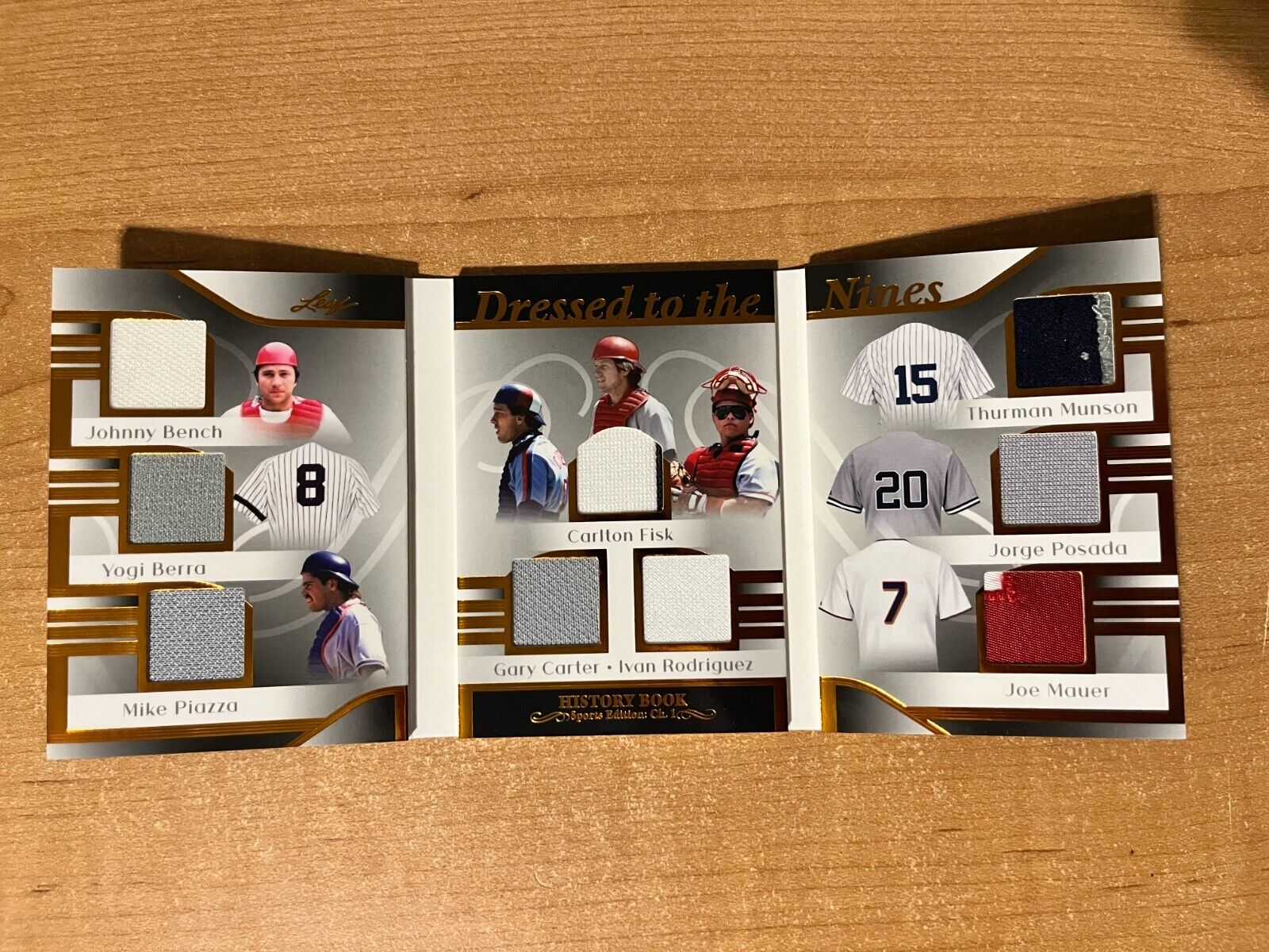 2023 Leaf History Book - Bench / Berra / Piazza / Carter  Dressed to Nines Relic