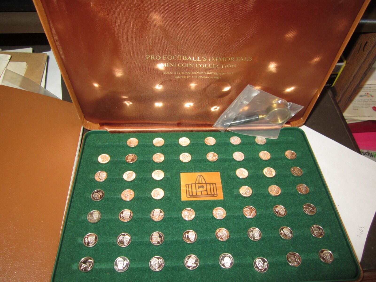 1973 Franklin Mint Pro Football Hall of Fame Immortals Sterling Silver Coin Set