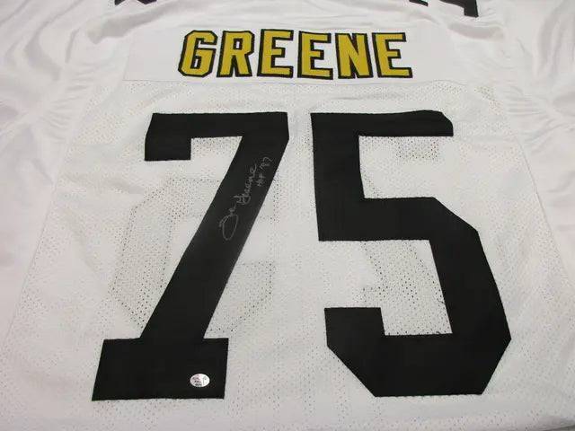 Joe Greene of the Pittsburgh Steelers signed autographed football jersey PAAS CO