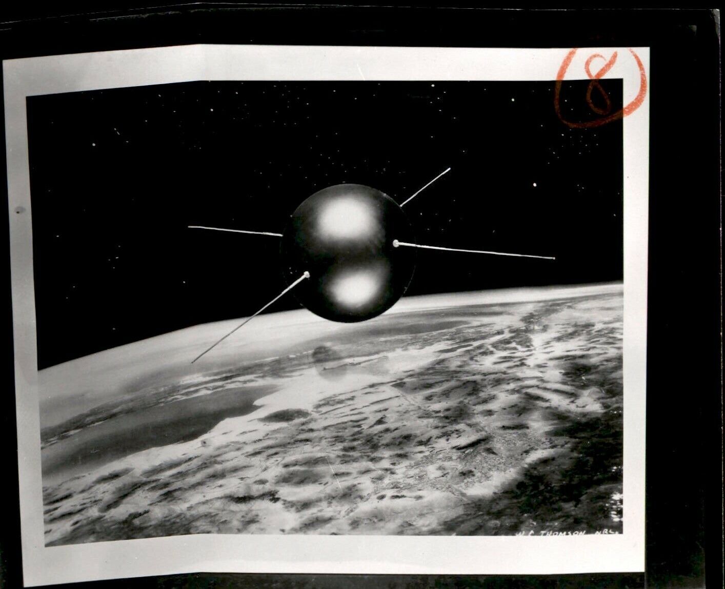 LV37 Original Photo OUTER SPACE PROBE Beaming Information Communication Concept