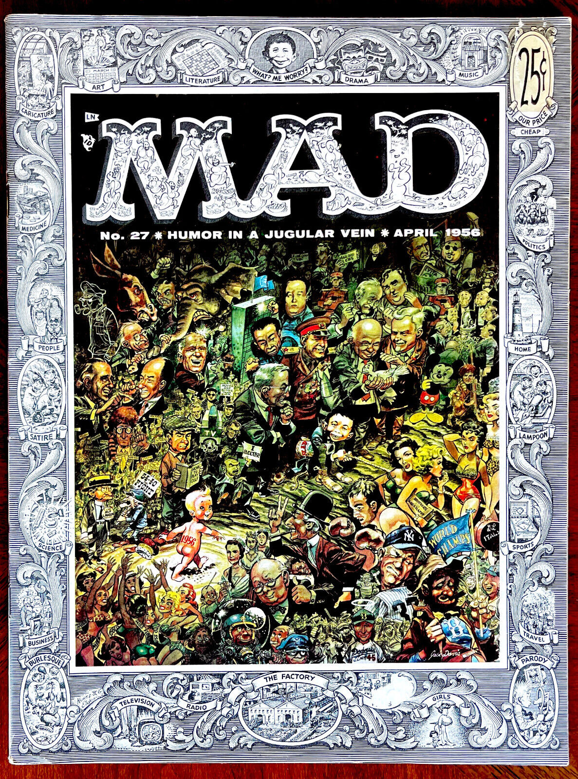 Mad Magazine #27-  Fine Plus (6.5) -  Great Copy  Classic Early Mad 1956
