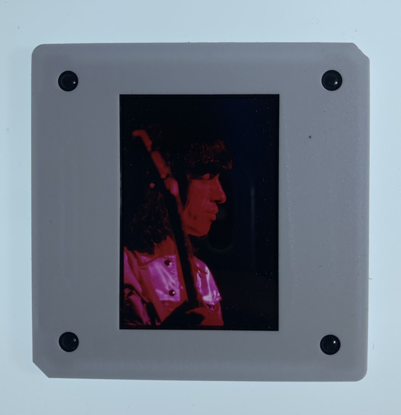 Rolling Stones Bill Wyman Transparency Positive Photographic Slide 1973