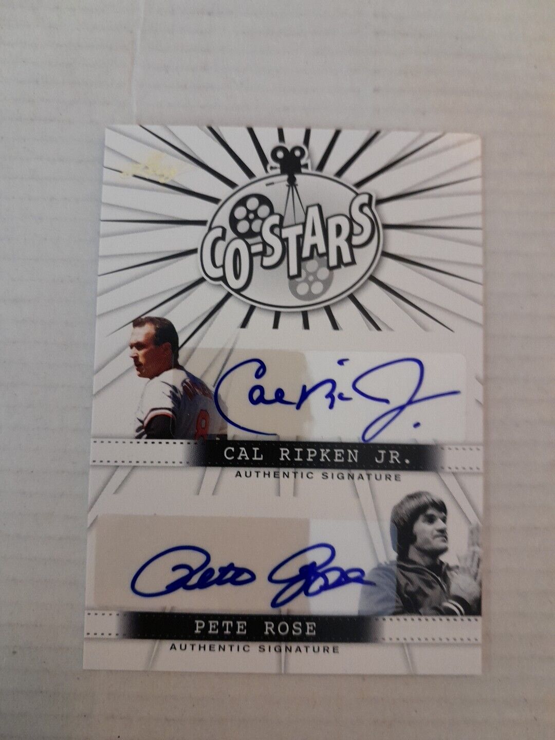 Cal Ripken Jr. & Pete Rose Dual Autograph Card 2014 Leaf Pop Century