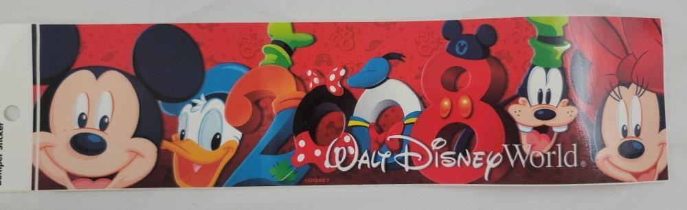 Walt Disney World 2008 Bumper Stickers New Parks Mickey Donald Goofy Minnie