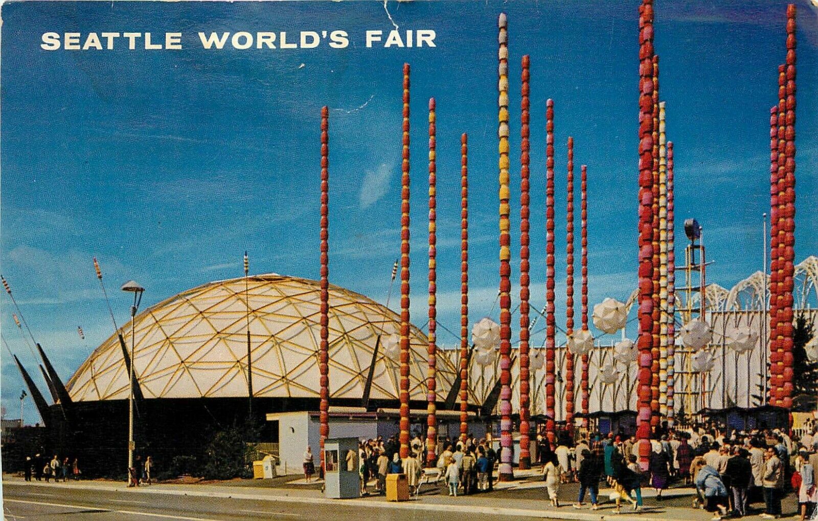 Seattle Washington WA Worlds Fair South Gate Ford Building Postcard