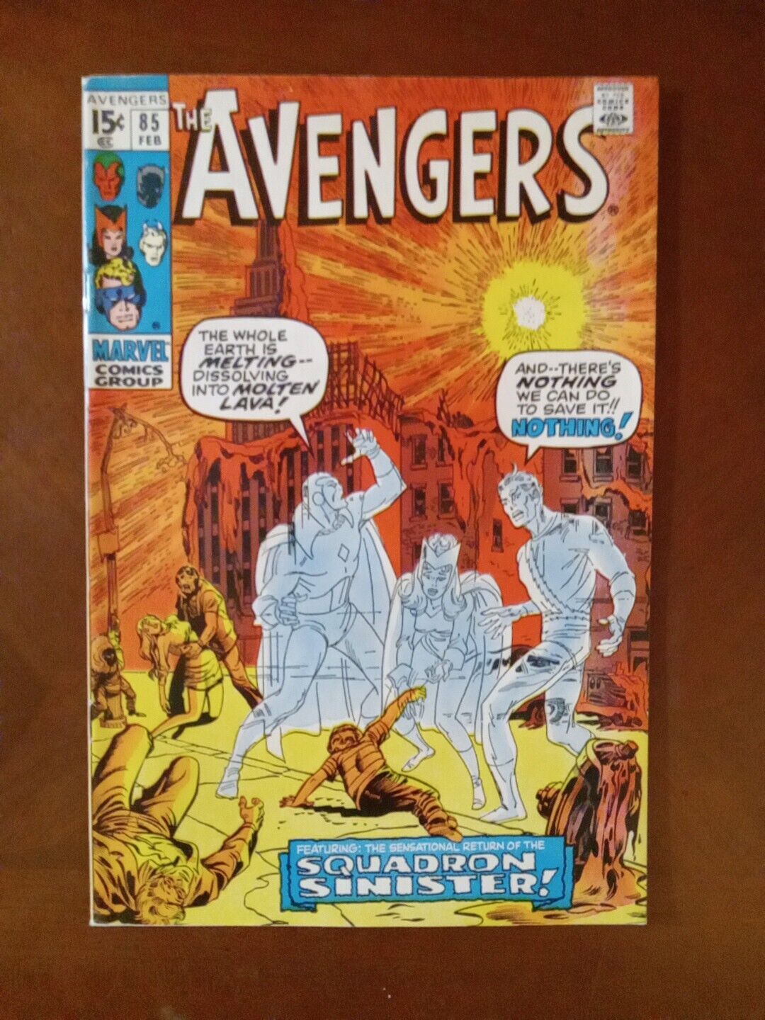 Avengers #85,  1971, 1st Appearance of SquadronSinister Very Nice Book 9.0
