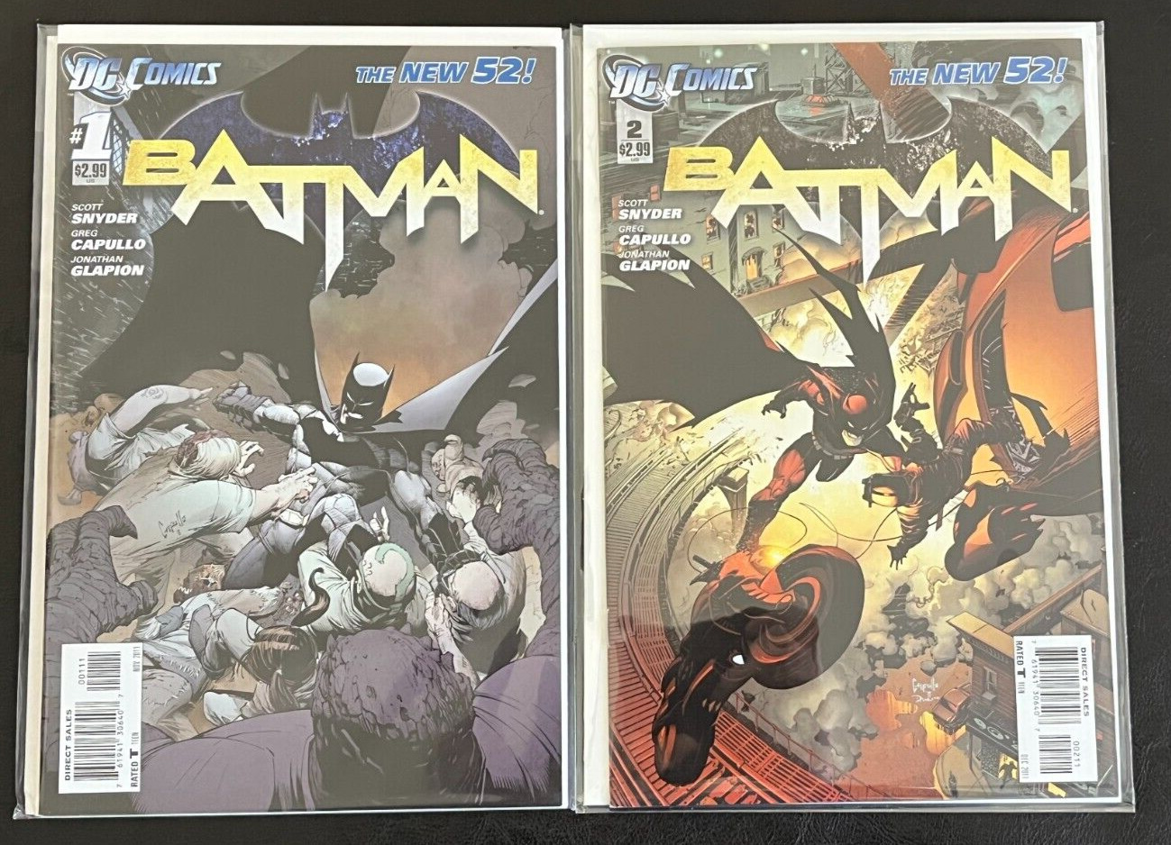 BATMAN #1 & #2 New 52 (DC Comics 2011) 1st App Lincoln March and Harper Row