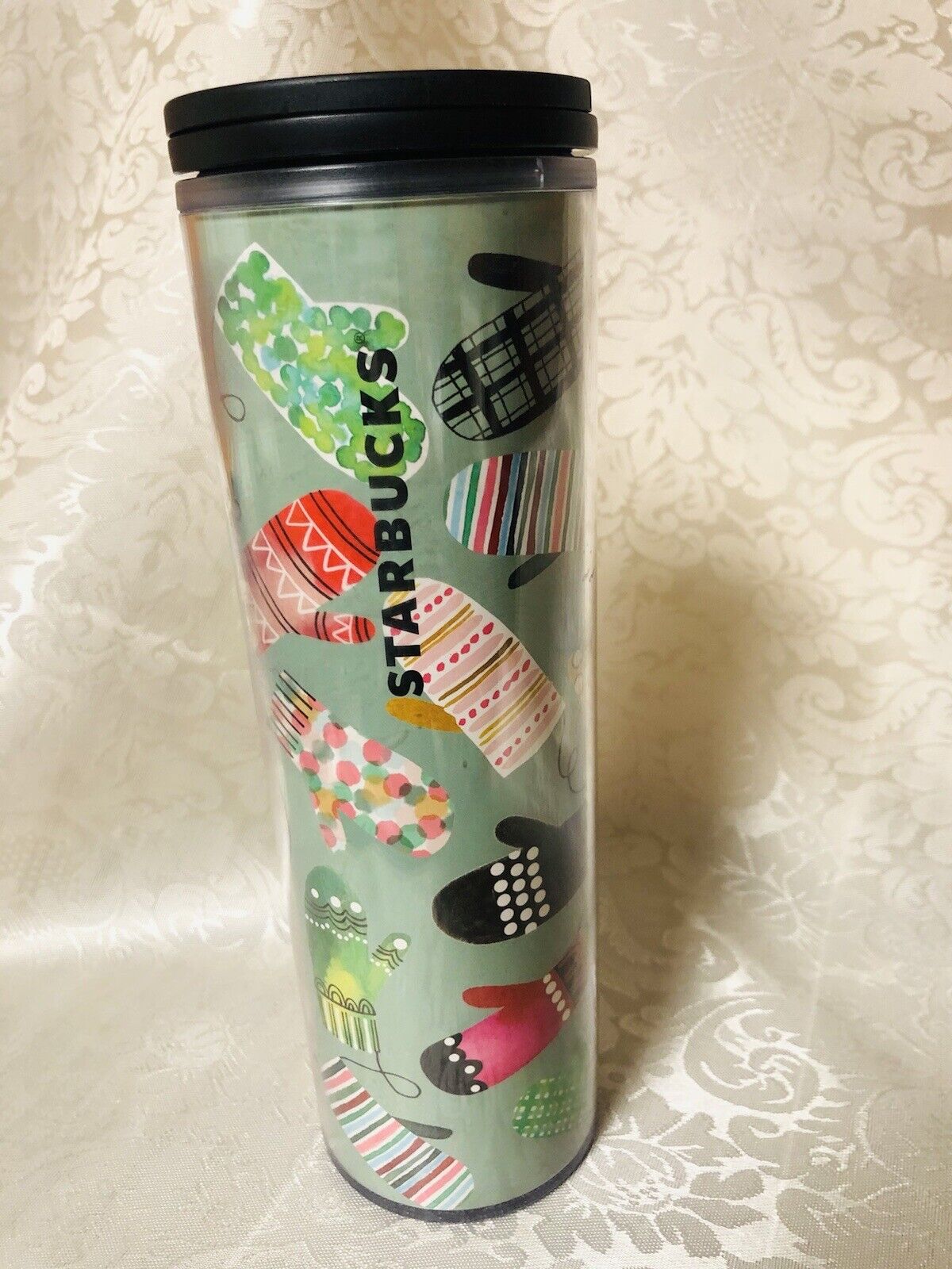 Beautiful Starbucks Travel Cup Tumbler To Go 16 Oz Tall Lid Mittens Gloves