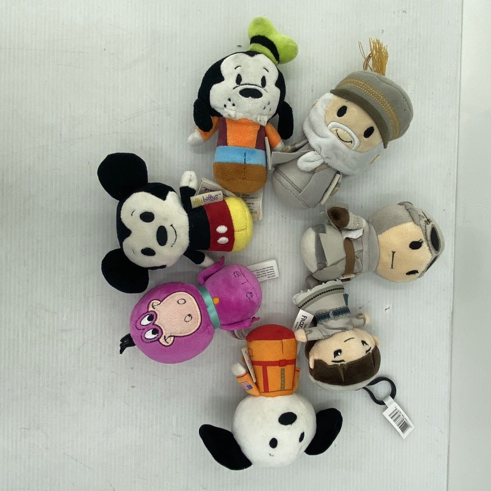 CUTE Mini Monogram Disney Snoopy Plush Dolls Toys Mickey Goofy Dino Flintstones