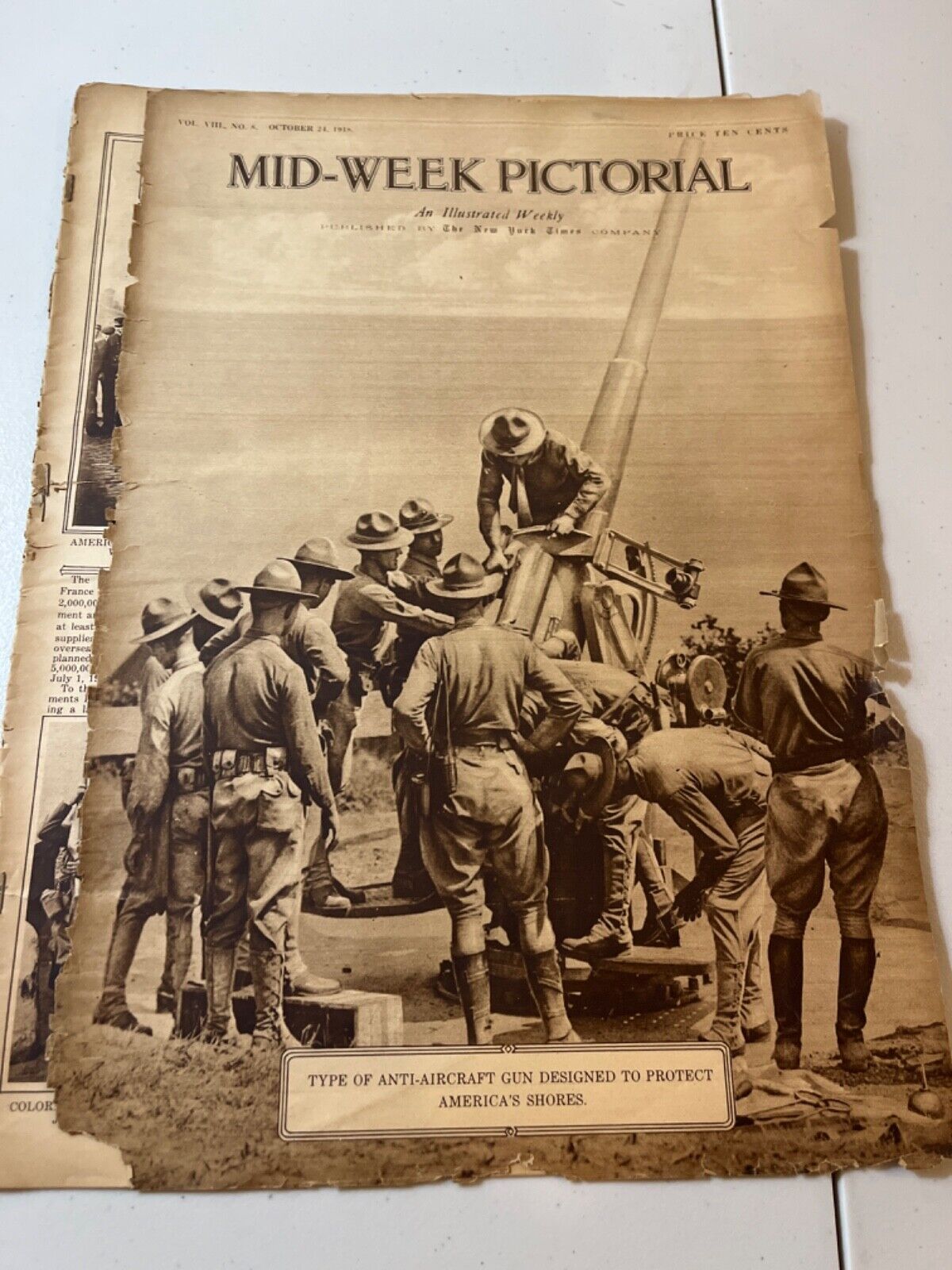 The New York Times Mid-Week Pictorial Vol. VIII No. 8 October 24, 1918