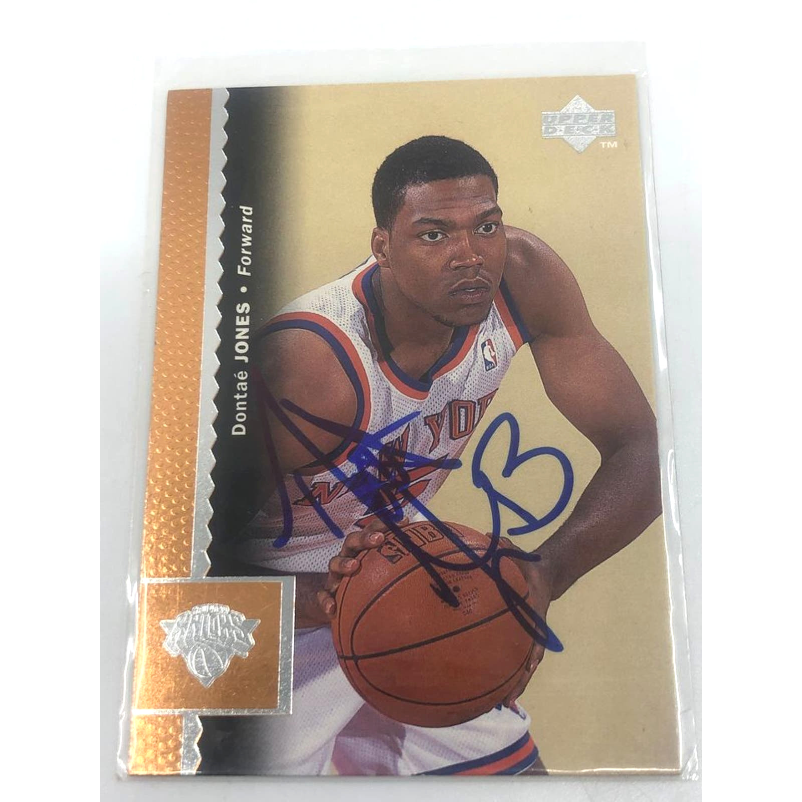 Dontae Jones New York Knicks Autographed 1997 Upper Deck #262 Basketball Card