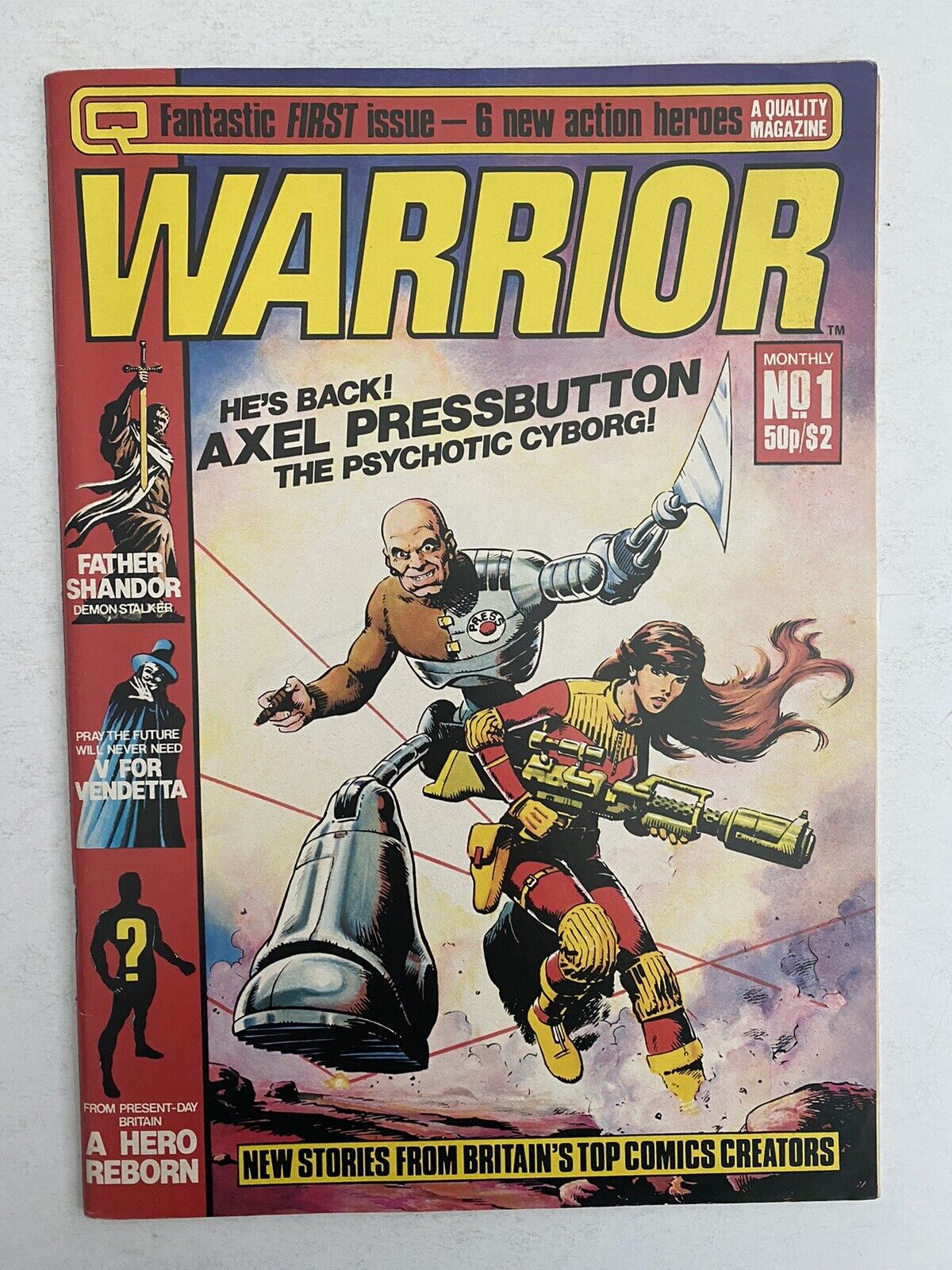 Warrior #1 - 1982 1st  V for Vendetta 1st Miracleman UK Alan Moore