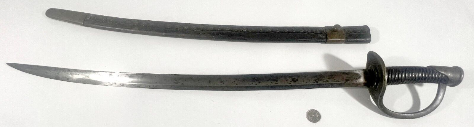 US naval cutlass, model 1860 with scabbard