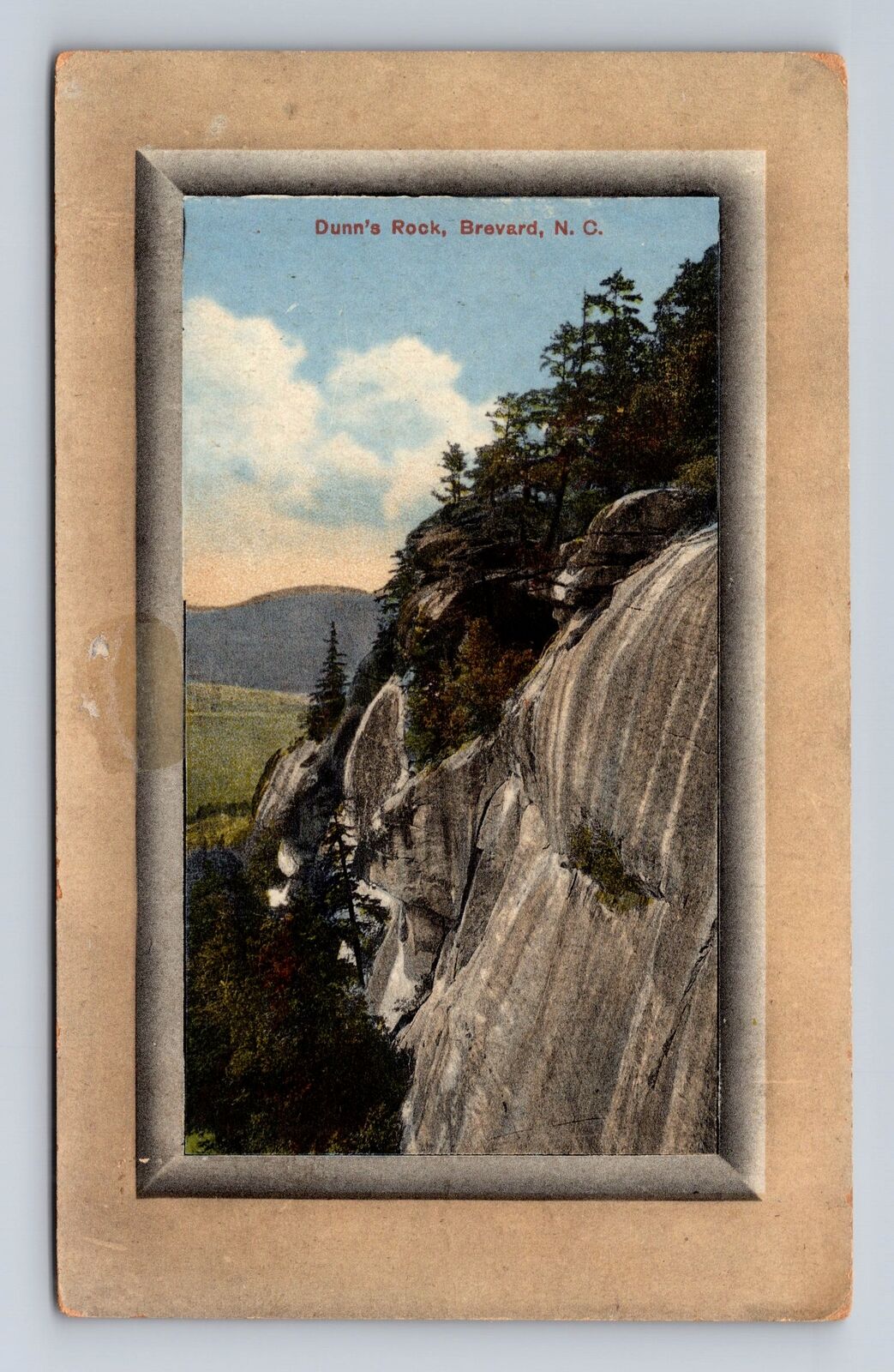 Brevard NC-North Carolina, Dunn's Rock, Antique Vintage Souvenir Postcard