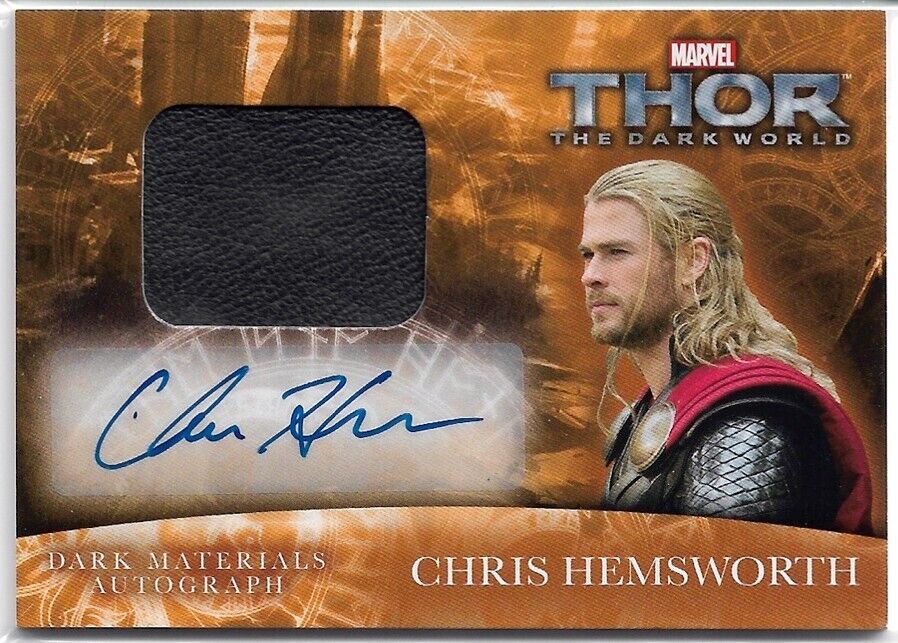 Thor The Dark World (2013)~ CHRIS HEMSWORTH Dark Materials Autograph/Relic MA-CH