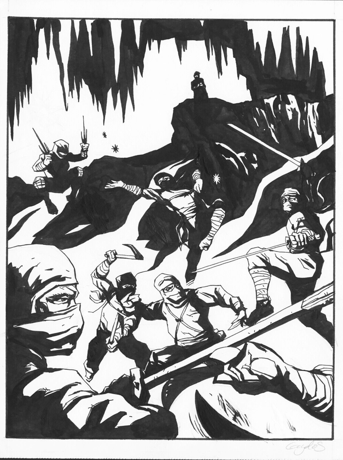 RPG - ORIGINAL ART by MICHAEL GAYDOS - WHITE WOLF - ROLE PLAYING GAME