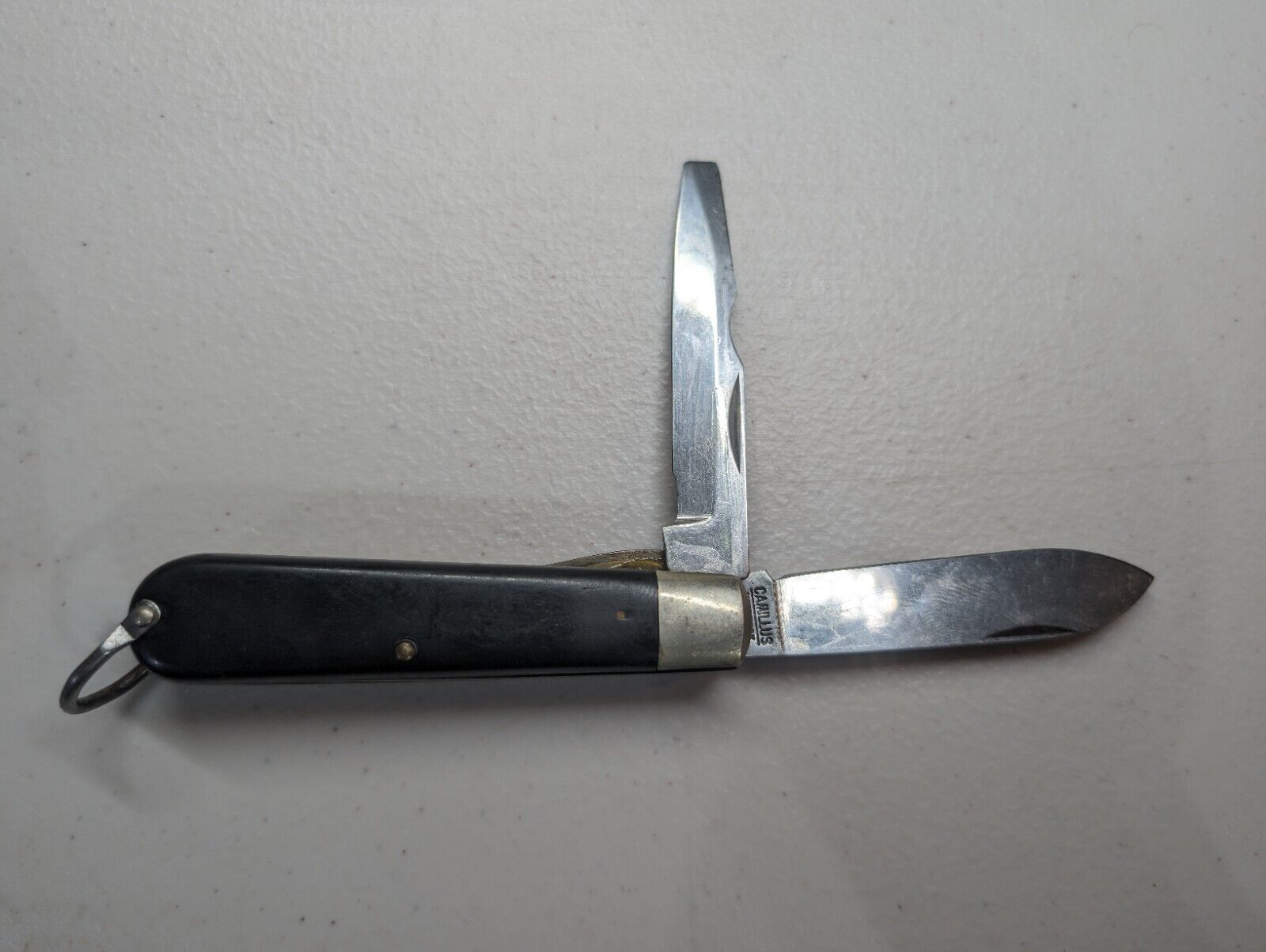 Vintage Camillus NY Electrician Lineman 2 Blade Screwdriver Pocket Knife #OJ-12