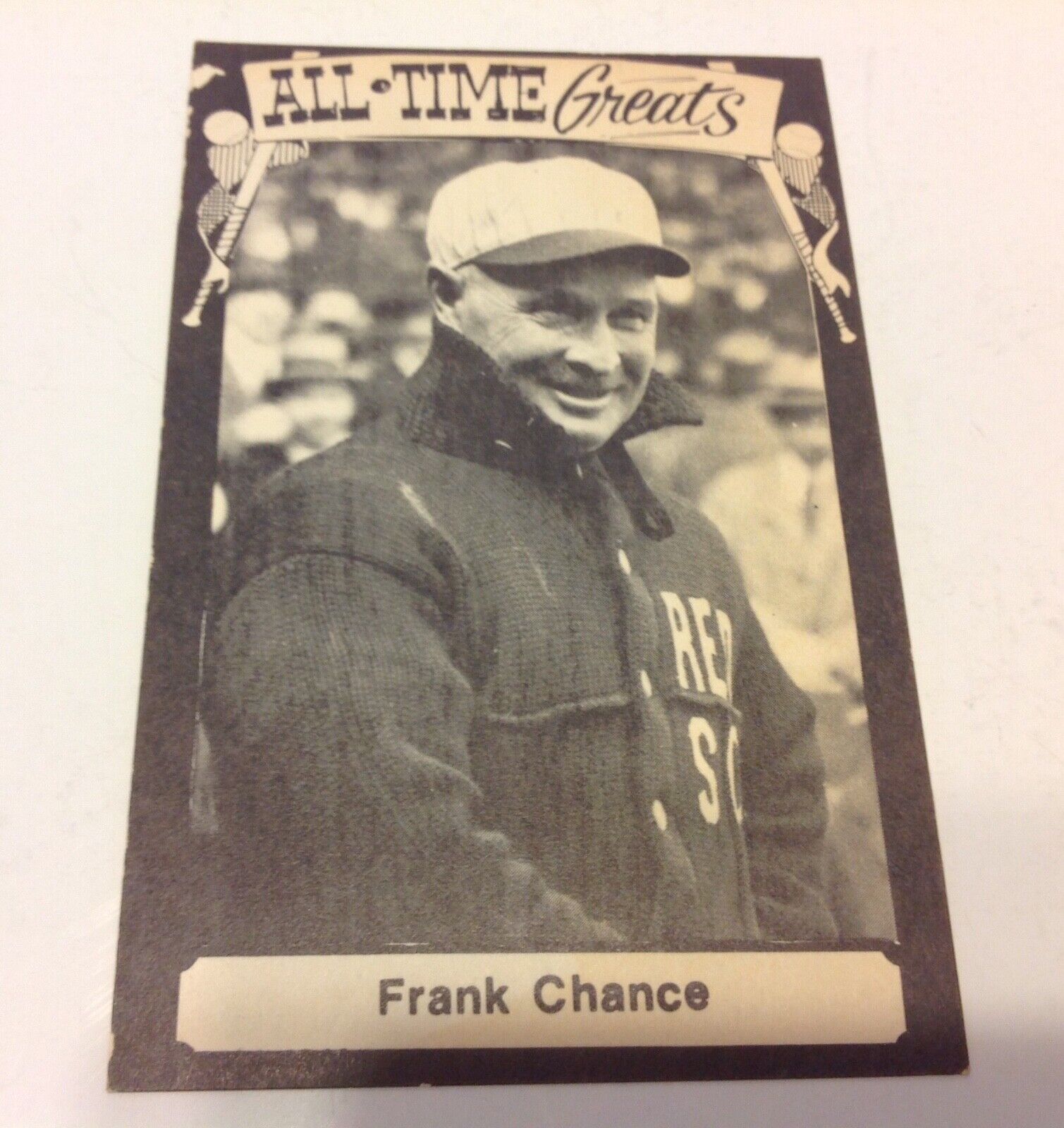 1973-80 TCMA All-Time Greats Post Card Frank Chance Stat Back