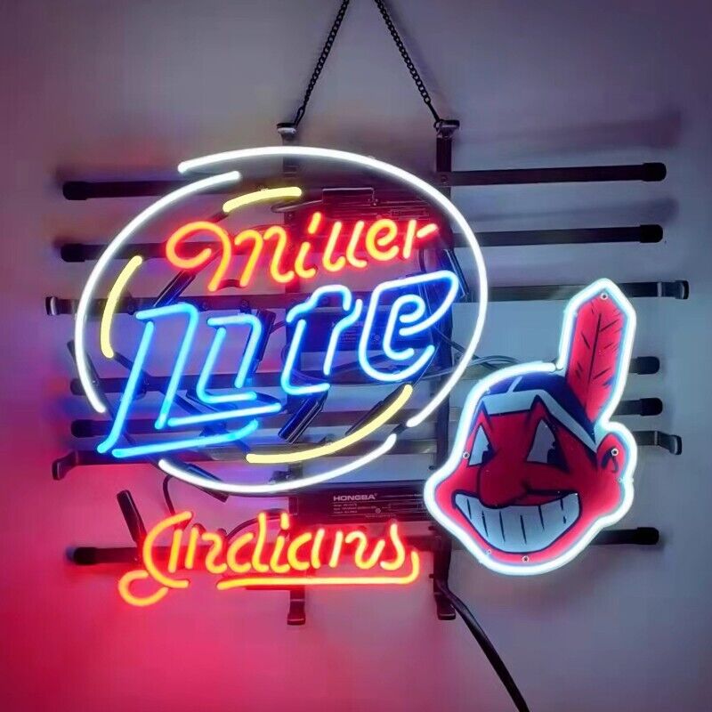 Cleveland Indians Chief Miller Neon Sign 19\