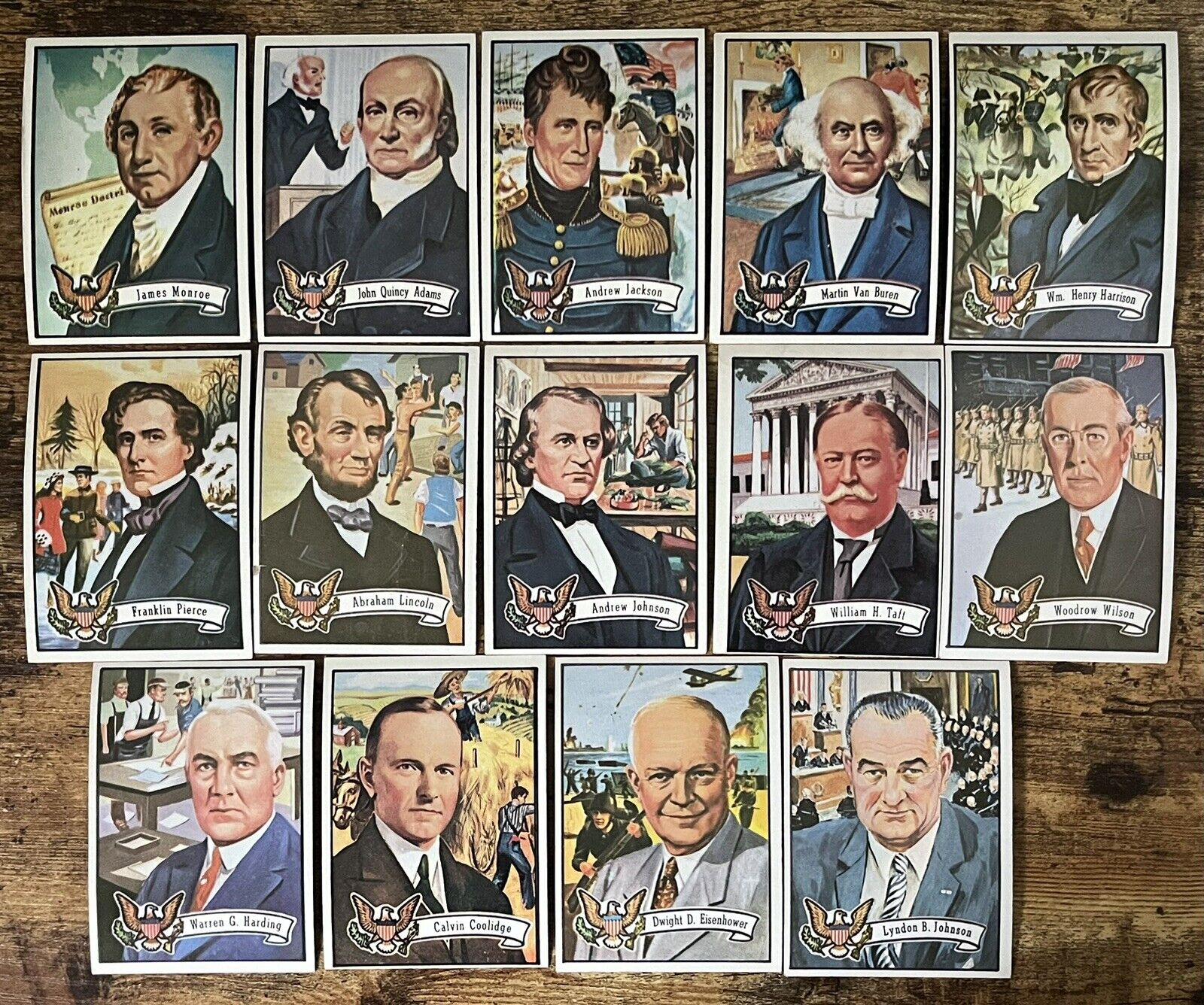 1956 Topps US Presidents 14 Cards VG-EX