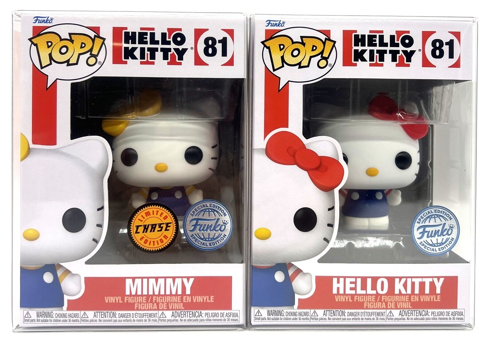 Funko Pop Hello Kitty Mimmy CHASE #81 & Hello Kitty #81 Special ED Set of 2