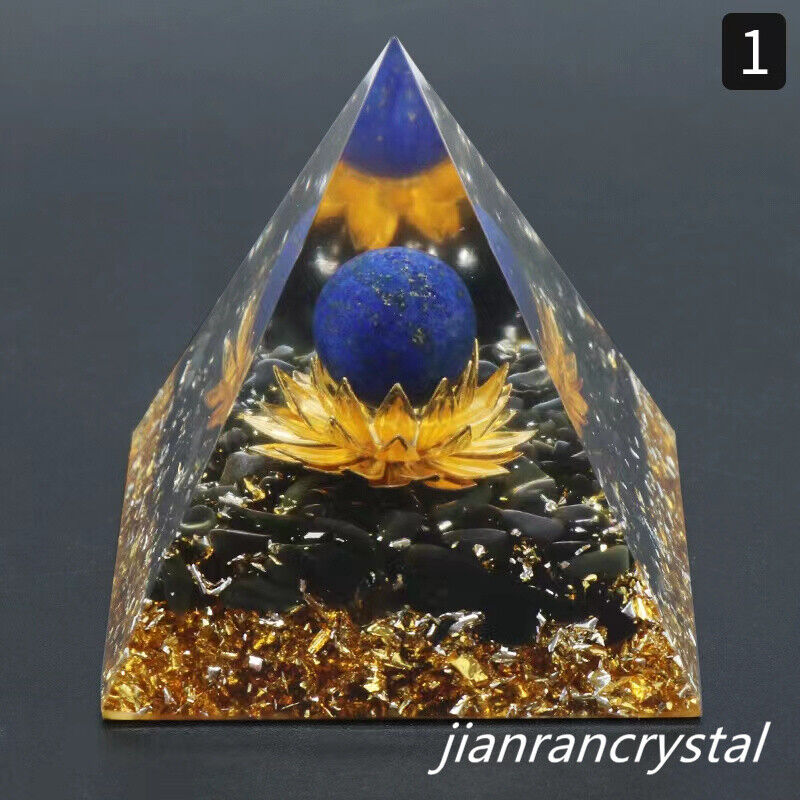 1pc MIX Random Crystal Sphere Orgonite Pyramid Chakra Energy Orgone Stone Gift